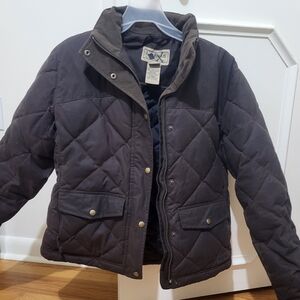 L.L. Bean Upcountry Waxed Goose Down Jacket Very Warm Women's Small EUC